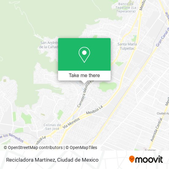 Mapa de Recicladora Martínez