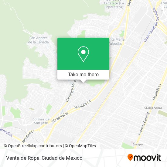 Venta de Ropa map