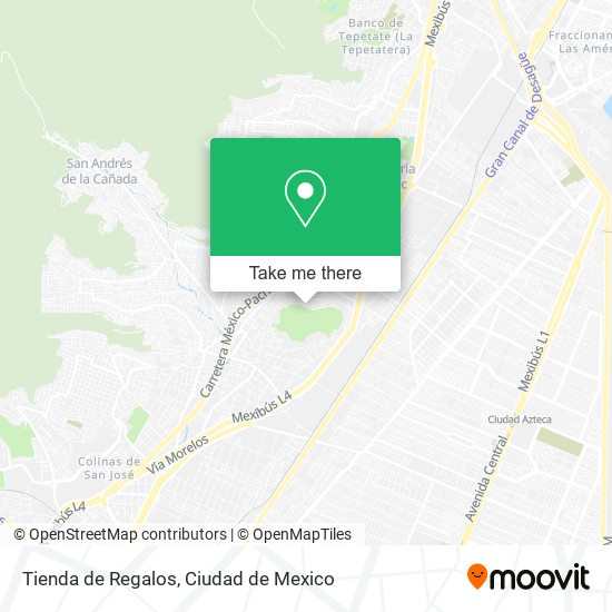 Tienda de Regalos map