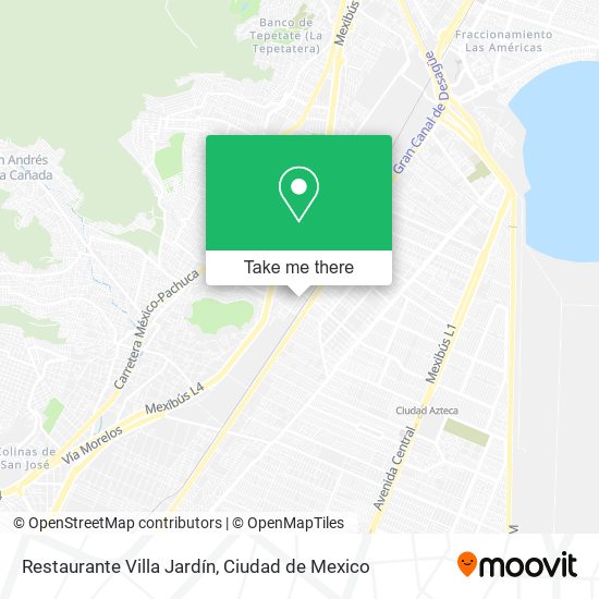 Mapa de Restaurante Villa Jardín