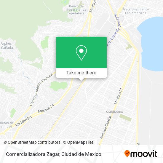 Mapa de Comercializadora Zagar