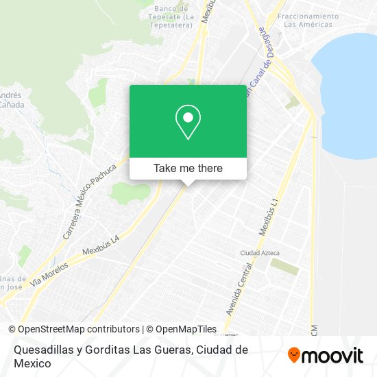 Mapa de Quesadillas y Gorditas Las Gueras