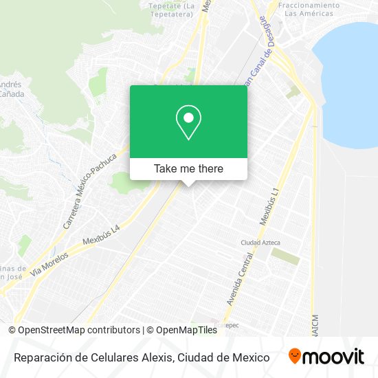 Mapa de Reparación de Celulares Alexis