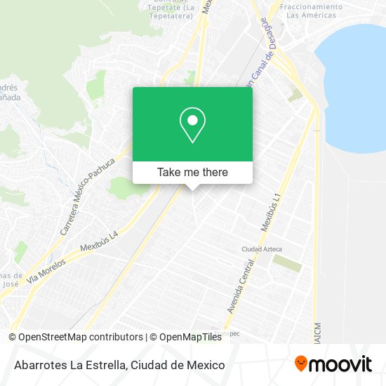 Abarrotes La Estrella map