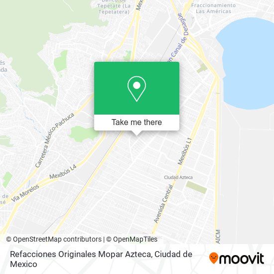 Mapa de Refacciones Originales Mopar Azteca