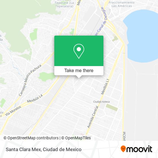 Mapa de Santa Clara Mex