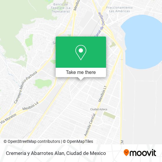 Mapa de Cremeria y Abarrotes Alan
