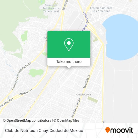 Mapa de Club de Nutrición Chuy