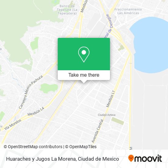Huaraches y Jugos La Morena map