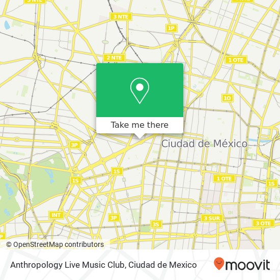 Mapa de Anthropology Live Music Club