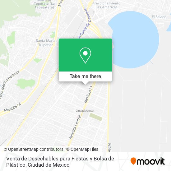 Mapa de Venta de Desechables para Fiestas y Bolsa de Plástico