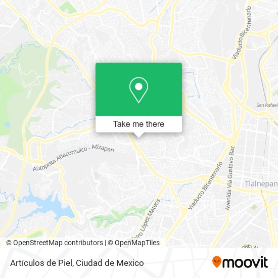 Artículos de Piel map