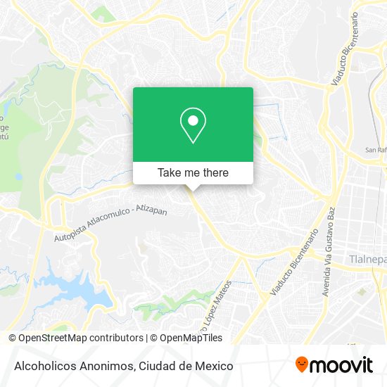 Alcoholicos Anonimos map