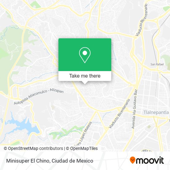 Mapa de Minisuper El Chino