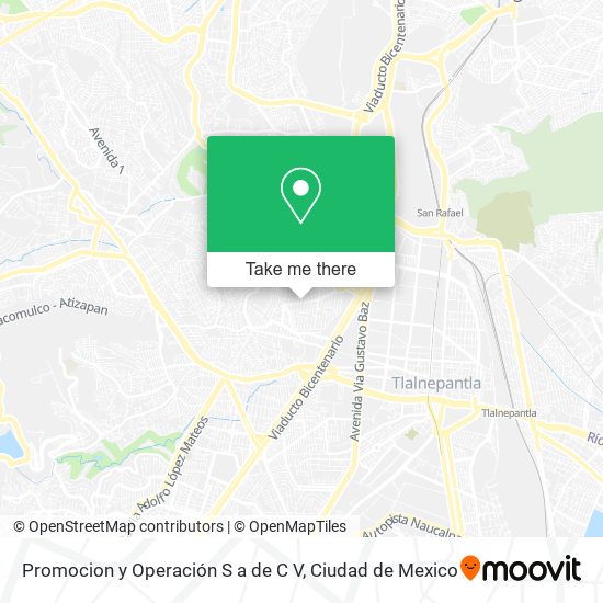 Promocion y Operación S a de C V map