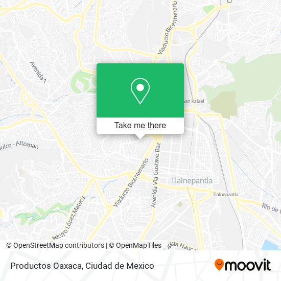 Productos Oaxaca map