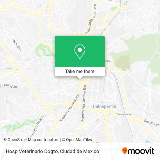 Hosp Veterinario Dogto map