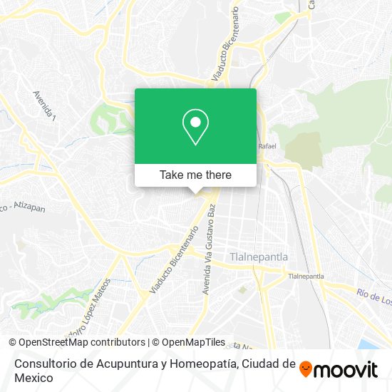 Mapa de Consultorio de Acupuntura y Homeopatía