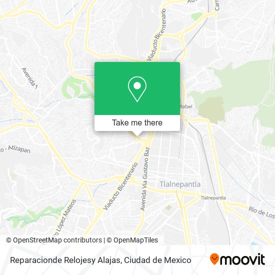 Mapa de Reparacionde Relojesy Alajas