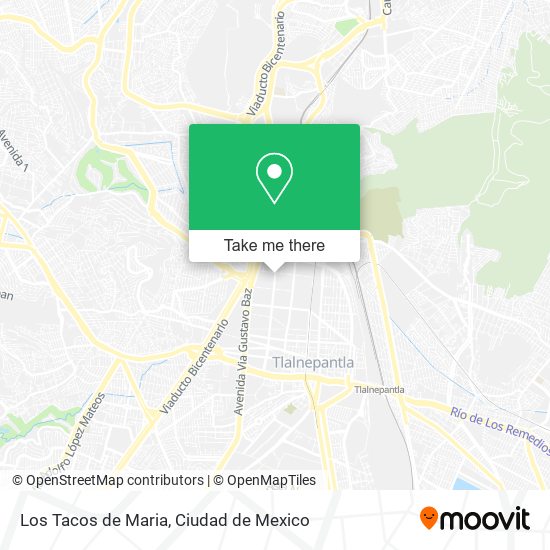 Los Tacos de Maria map