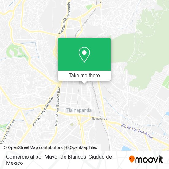 Comercio al por Mayor de Blancos map