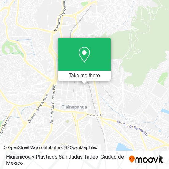 Mapa de Higienicoa y Plasticos San Judas Tadeo