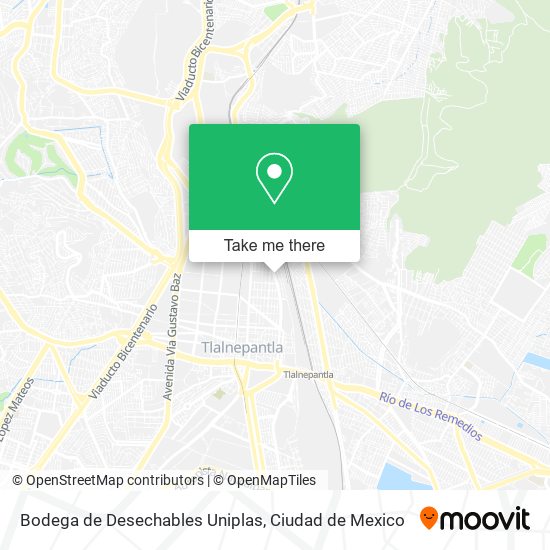 Mapa de Bodega de Desechables Uniplas