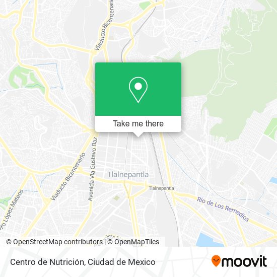 Centro de Nutrición map