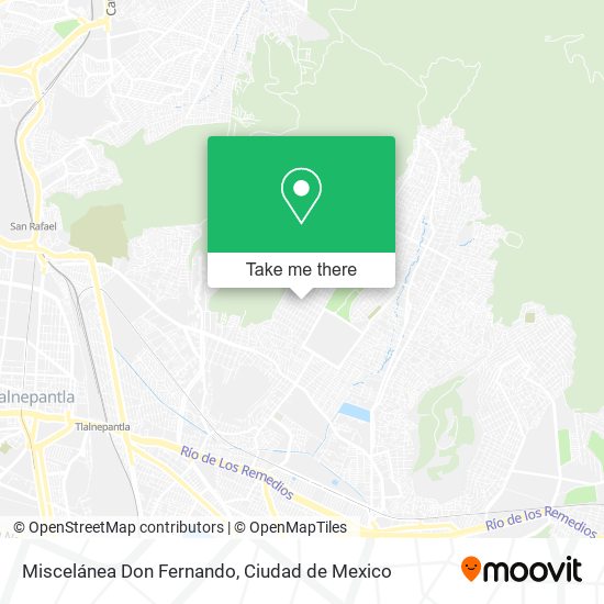 Mapa de Miscelánea Don Fernando