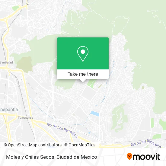 Moles y Chiles Secos map