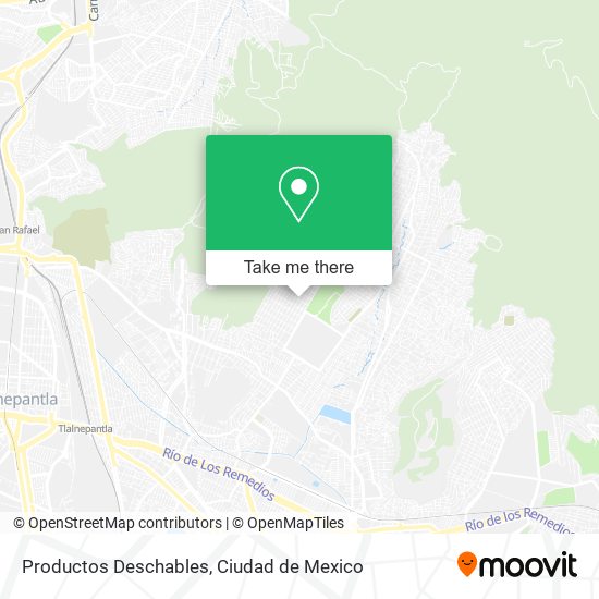 Mapa de Productos Deschables