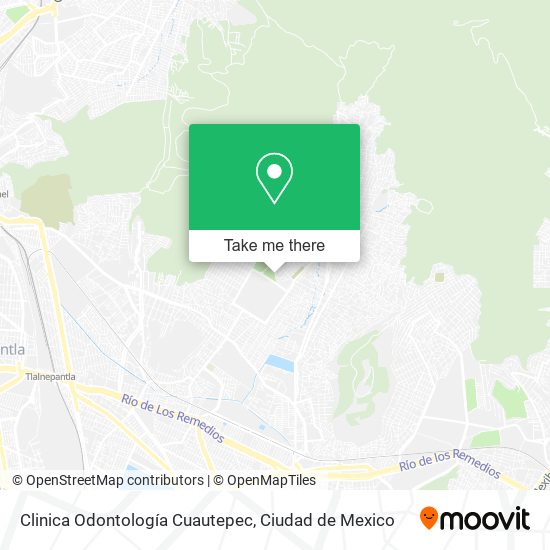Mapa de Clinica Odontología Cuautepec