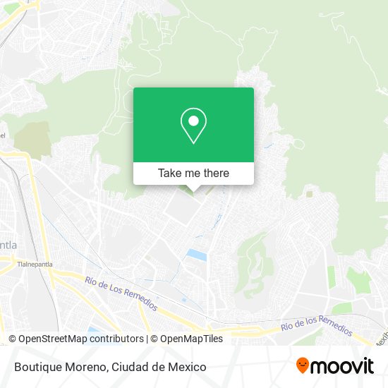 Boutique Moreno map