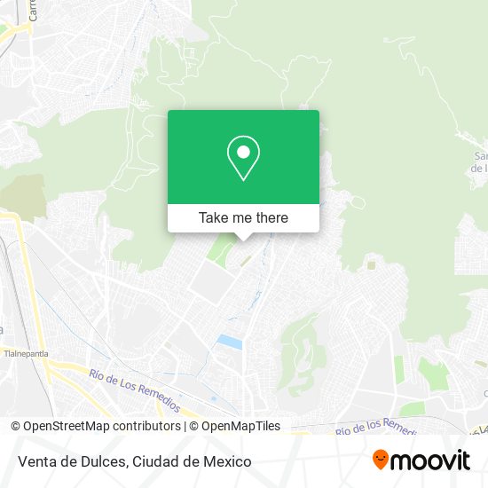 Venta de Dulces map