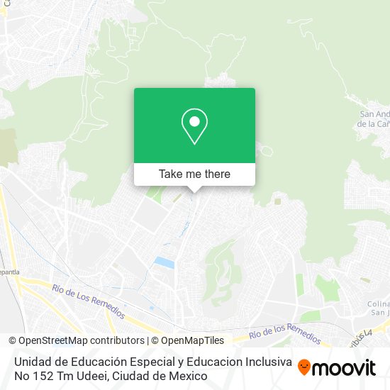 Unidad de Educación Especial y Educacion Inclusiva No 152 Tm Udeei map