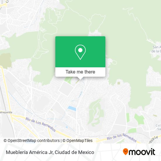 Mueblería América Jr map