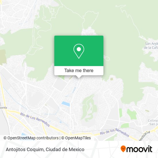 Antojitos Coquim map