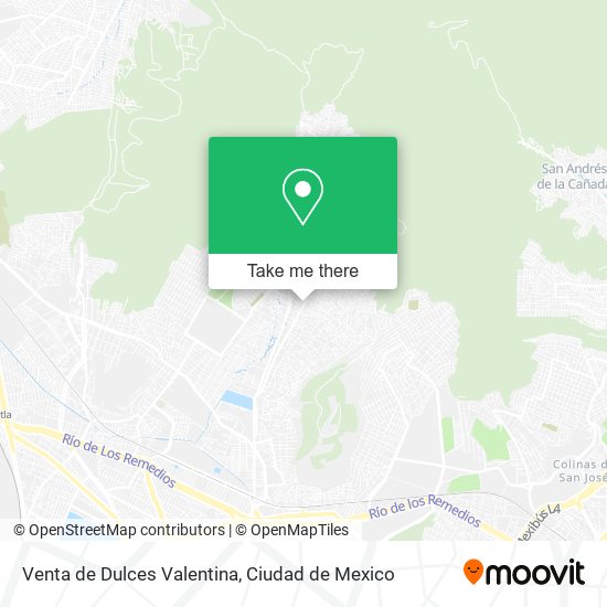 Venta de Dulces Valentina map