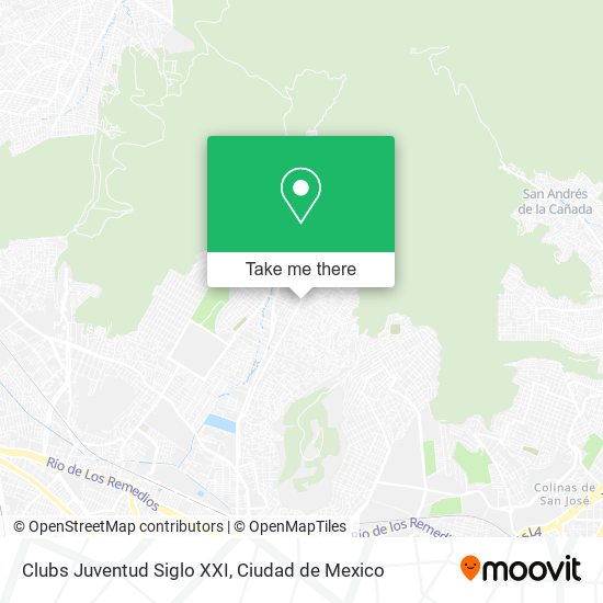 Clubs Juventud Siglo XXI map
