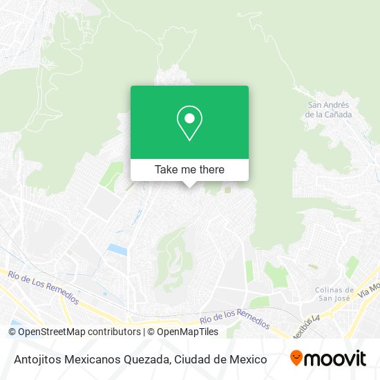 Antojitos Mexicanos Quezada map