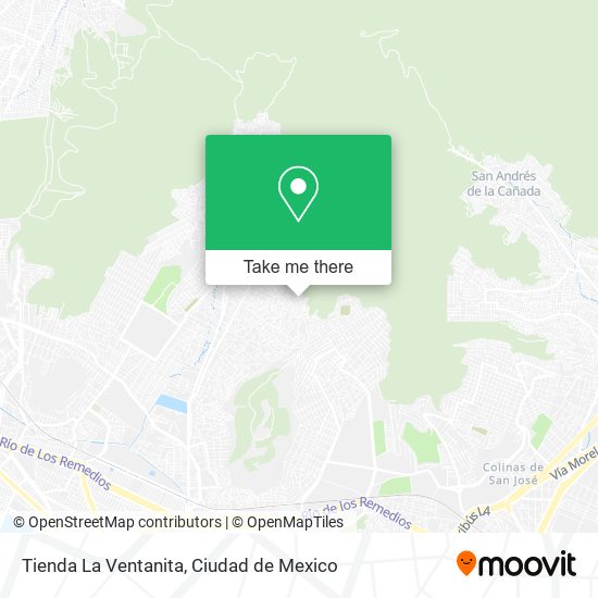 Mapa de Tienda La Ventanita