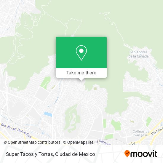 Super Tacos y Tortas map