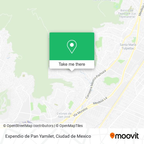 Mapa de Expendio de Pan Yamilet