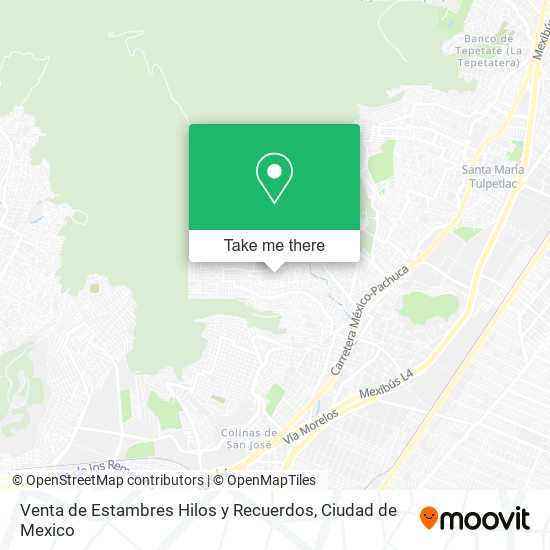 Venta de Estambres Hilos y Recuerdos map