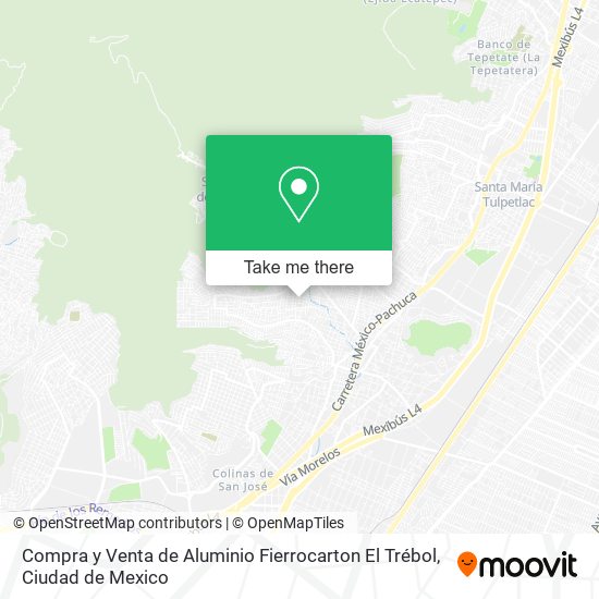 Compra y Venta de Aluminio Fierrocarton El Trébol map