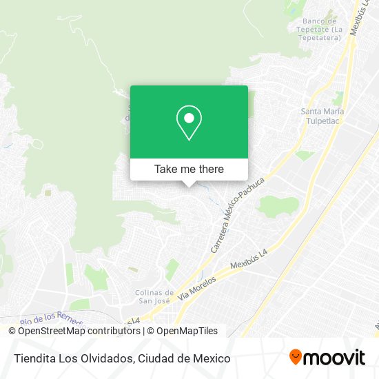 Tiendita Los Olvidados map