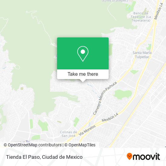 Mapa de Tienda El Paso