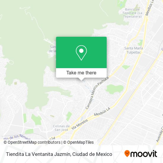 Mapa de Tiendita La Ventanita Jazmín