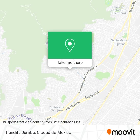 Mapa de Tiendita Jumbo