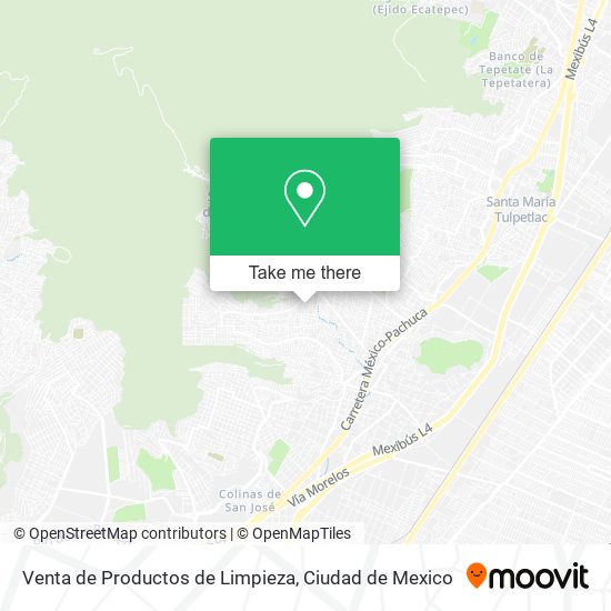 Mapa de Venta de Productos de Limpieza